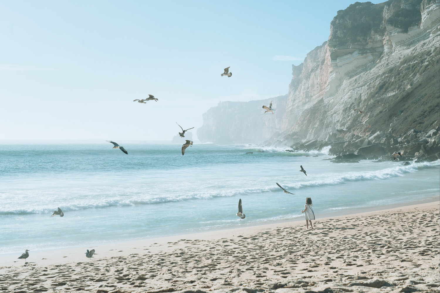 Matkakuva Portugalin Nazaresta. Valokuva.
