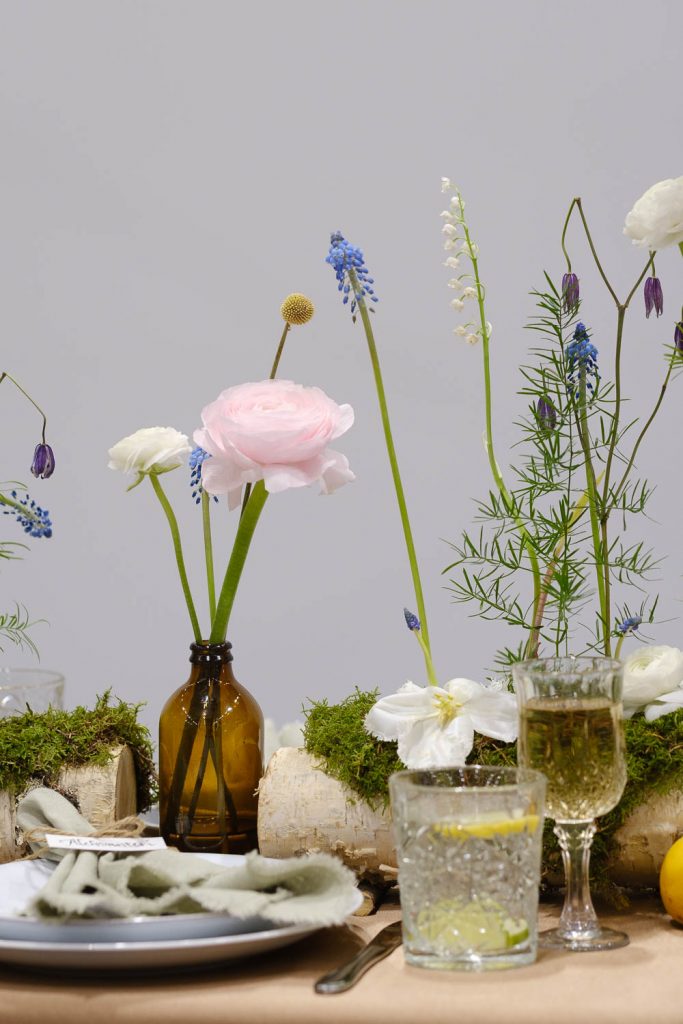 Häätrendit esittelyssä, kattauskilpailu häämessuilla. Valokuva.