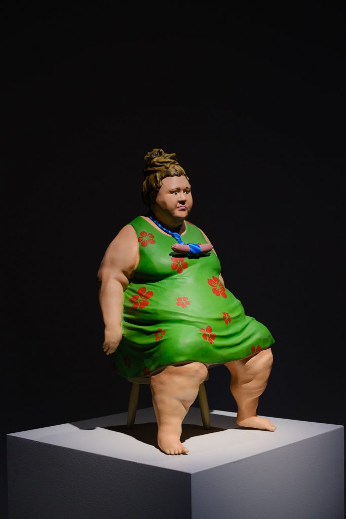 Iiu Susirajan näyttelyteos. Valokuva.