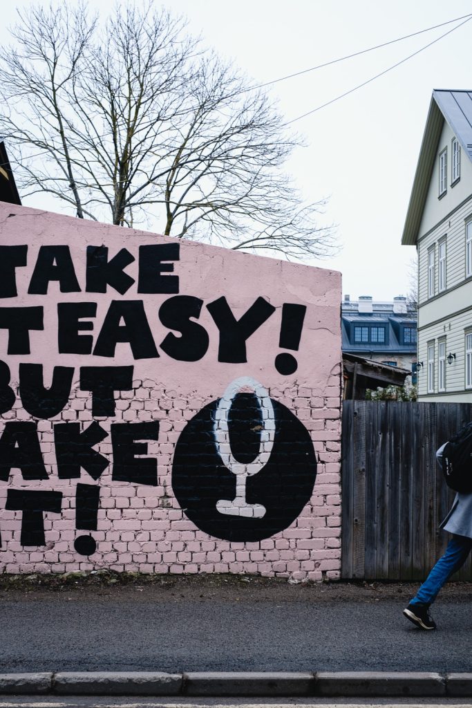 Kalamajan alue Tallinnassa. Valokuva.