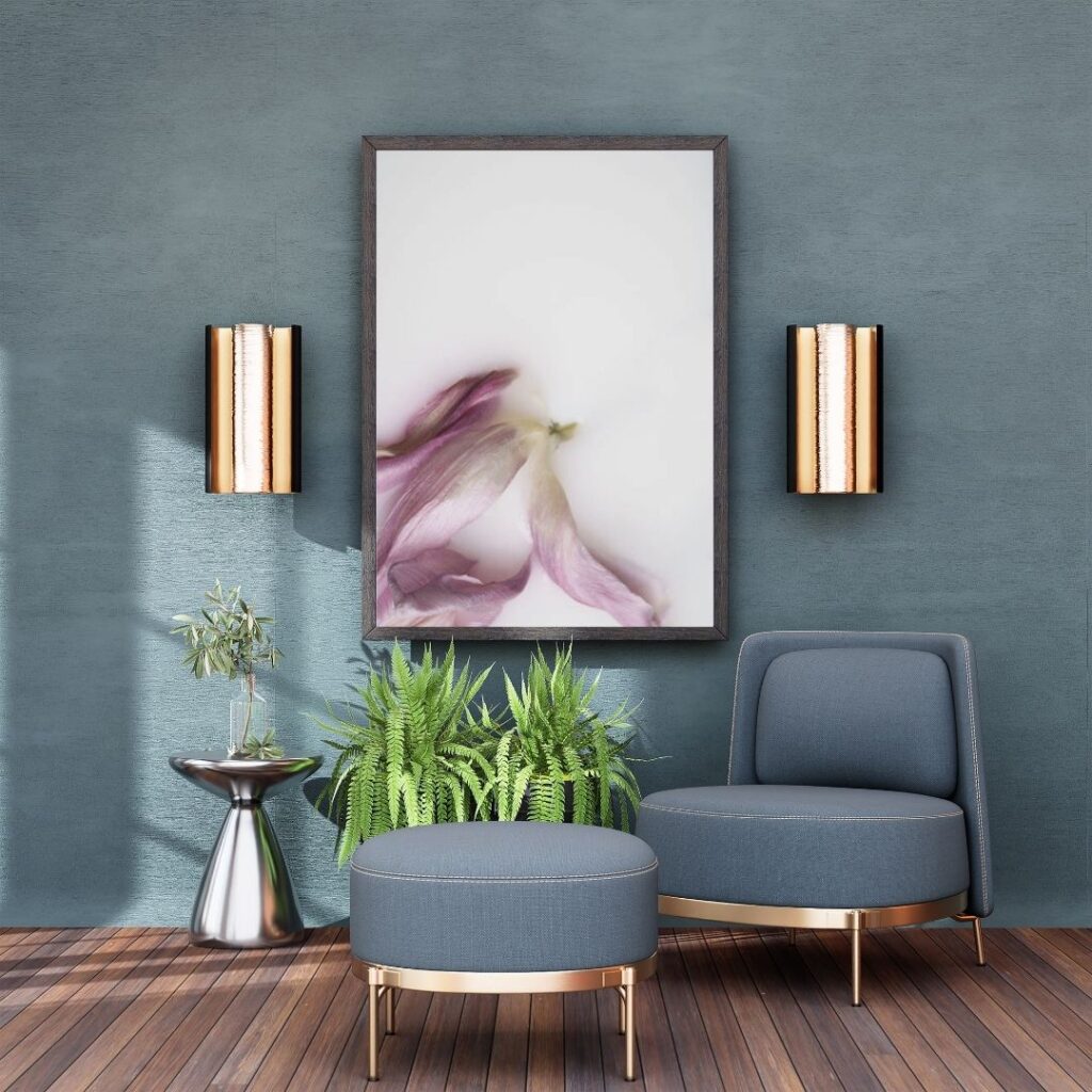 Wall art photography flowers